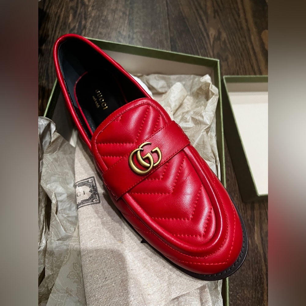 Brand New in Box Gucci Matelasse Marmont Loafers